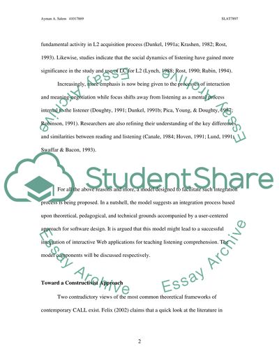 Integrating Interactive Multimedia and Web Applications in Teaching