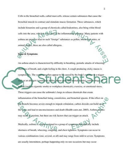 Research Findings for Asthma