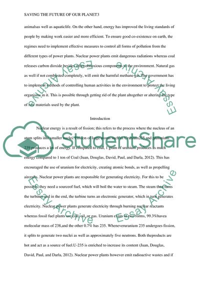 Saving the Future of Our Planet