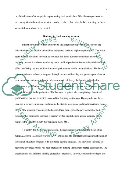 Specifics of Nursing Education