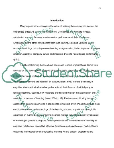 The Role of Training in Employee Performance Improvement