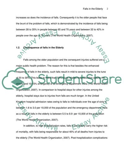 Falls in the Elderly