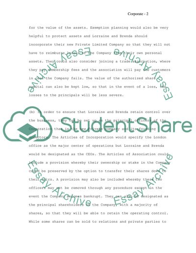 Partnership in the Corporate Law