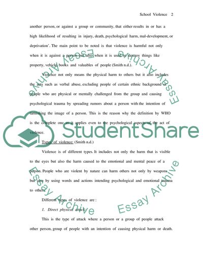 Bullying In Schools - A Challenge to the Society