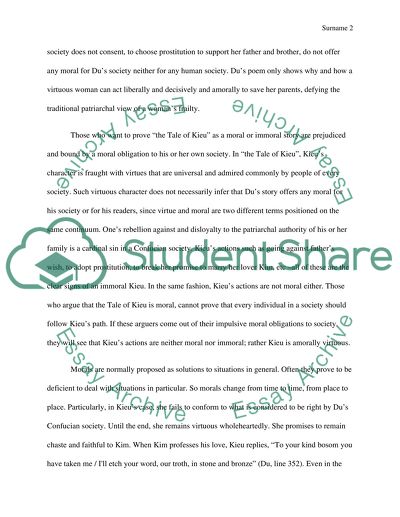 The tale of Kieu: Woman and her Ability to act liberally