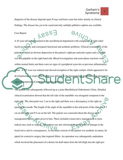 Cases of Gorhams Disease