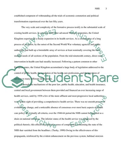 Collective Approach Of The NHS