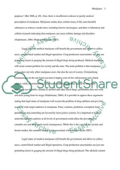Legal Status of Marihuana in the USA