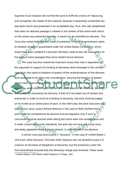 Whether the UK Law of Obscenity Should Be Abolished