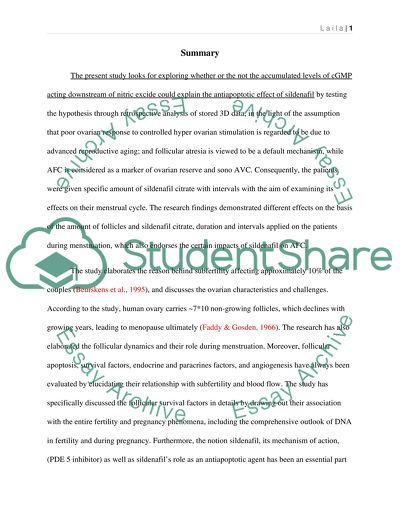 Does sildenafil citrate reduce the natural rate of follicular atresia in luteal phase