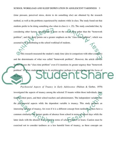 Sleep deprivation research paper