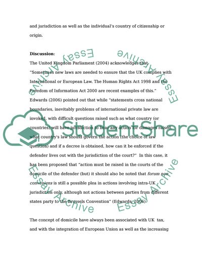 The English International Private Law Government