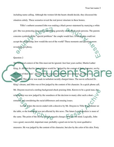 Guess Whos Coming to Dinner