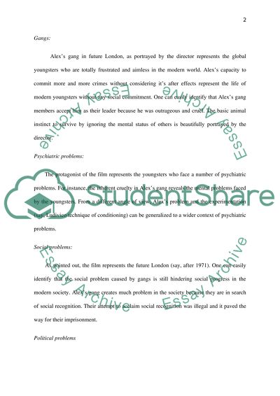 A Clockworkwork Orange (1971 movie)