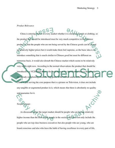 Marketing Strategy For Entering Chinese Market