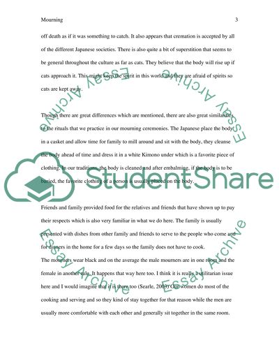 Japanese Mourning Ritual