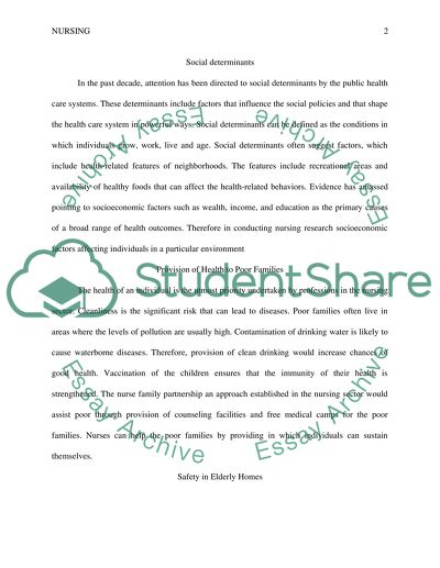 Provision of Health to Poor Families