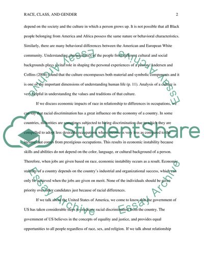 Race, Class, and Gender