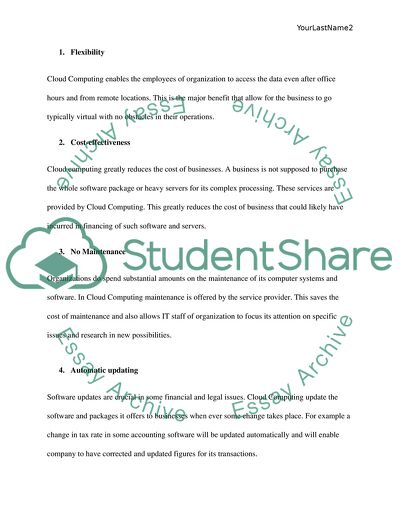 Understanding of Cloud Computing