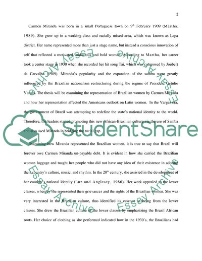 The Evocation Of Carmen Miranda