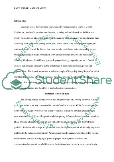 Pertinent Factors on Race