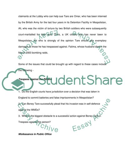 Bring Tare To Justice