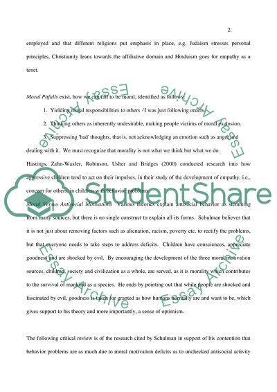 Child Development and Psychological Well-Being