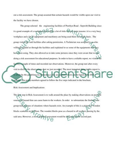 Risk Assessment and Employees Protection