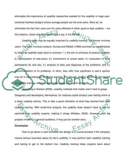 Usability Testing and Implementation (HW)