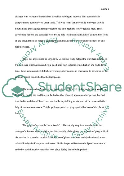 The New World through the Eyes of Christopher Columbus