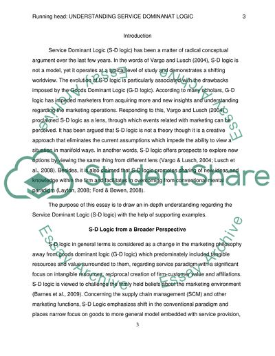 Understanding Service-Dominant Logic