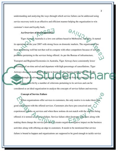 Service Marketing of Tiger Airways Australia