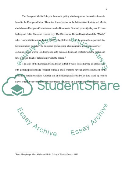 European Media Policy