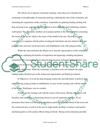 Community Policing case 3