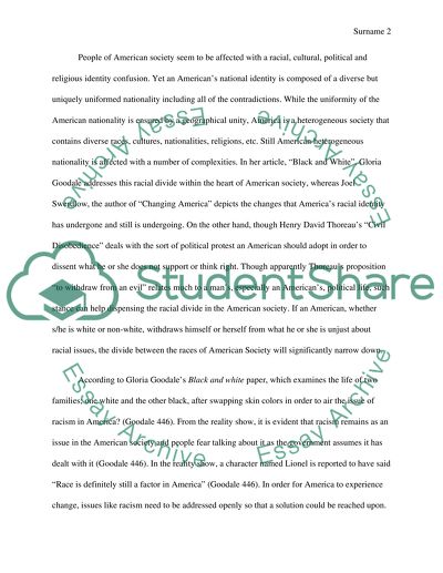 Making Connection between Black and White, Changing America and Civil Disobidience