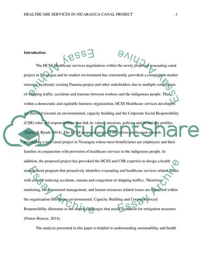 Providing Healthcare Services at Nicaragua Canal Project