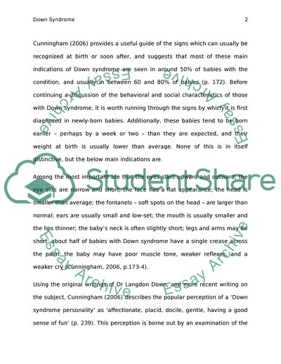 inspirational essay about down syndrome