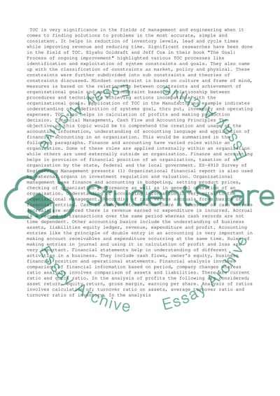 An Introduction to Theory of Constraints