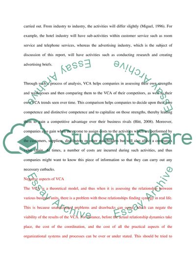 The Effects of Management Model and Value Chain Analysis