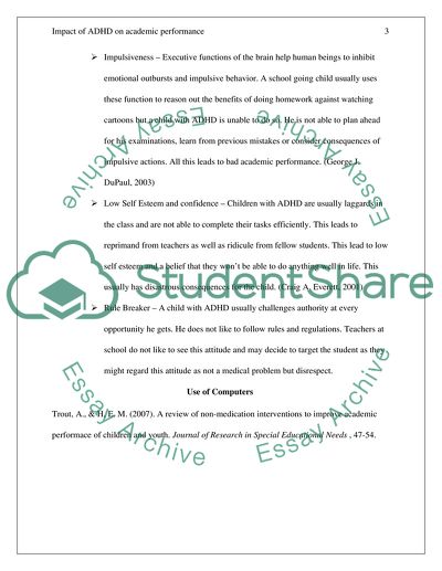 Impact of ADHD on Academic Performance