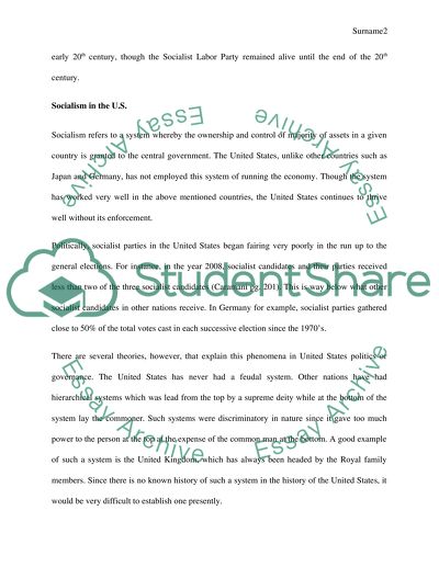 The Socialist Movement in the United States