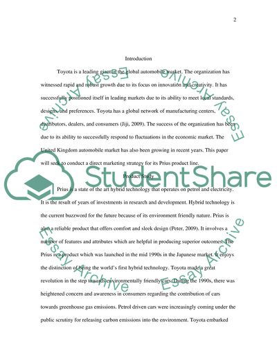 Toyota Prius Marketing Campaign