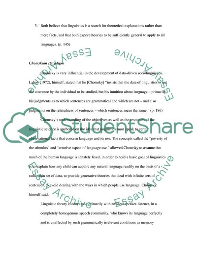 Differences Between the Way Sociolinguists View Language