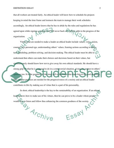 What is Ethical Leadership