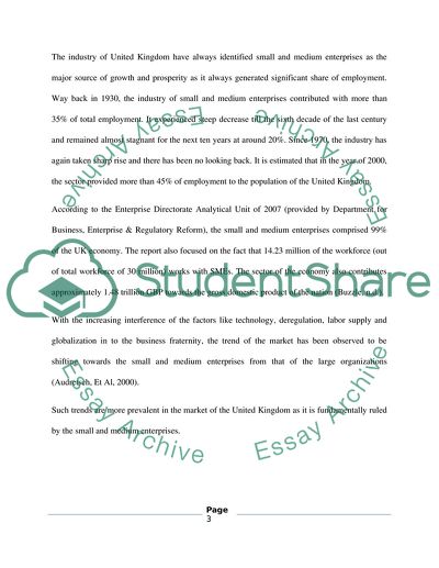 Small Business enterprice