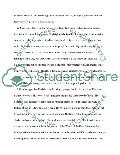 Post-colonial fiction in India