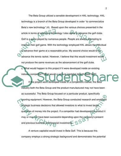 Business Model of Beta Group