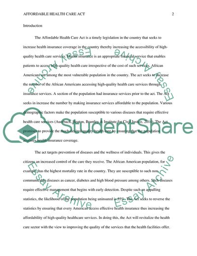 Critique of the Affordable Health Care Act