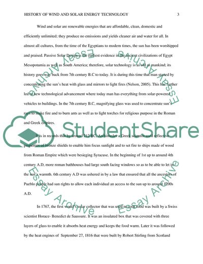 History of Wind and Solar Energy Technology