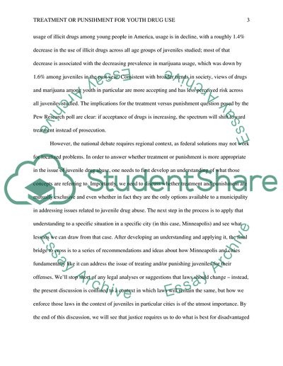 Treatment or Punishment for Youth Drug Use